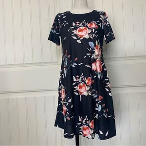 Women’s MEDIUM - Black Floral Dress - Baby Doll Style